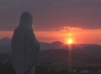Sunset on Apparition Hill, Medjugorje